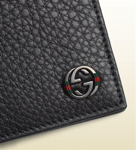 gucci leather wallet mens